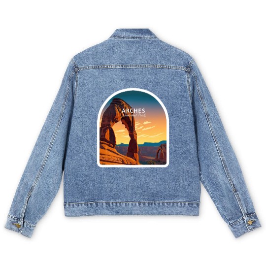 Arches National Park Men's Denim Jackets