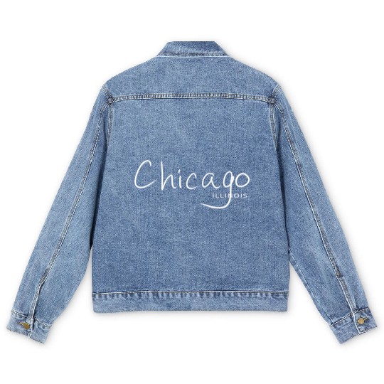 Chicago Illinois USA Men's Denim Jackets