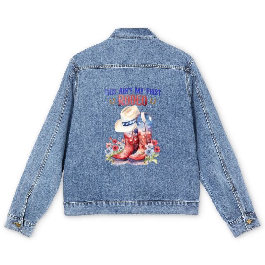 This Ain't My First Rodeo Women Rodeo Cowboy Men's Denim Jackets