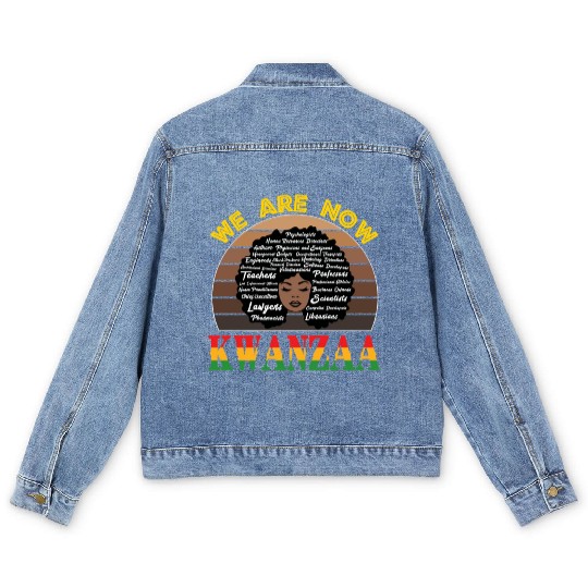 Celebrating All Passions with Kwanzaa Pride Men's Denim Jackets