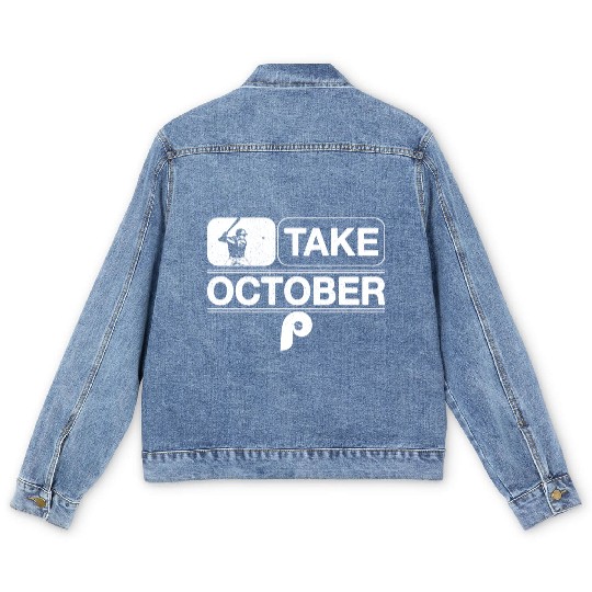 Philadelphia Take October Phillies Men's Denim Jackets