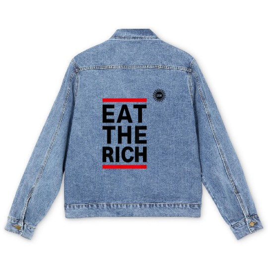 UAW Eat The Rich Men's Denim Jackets