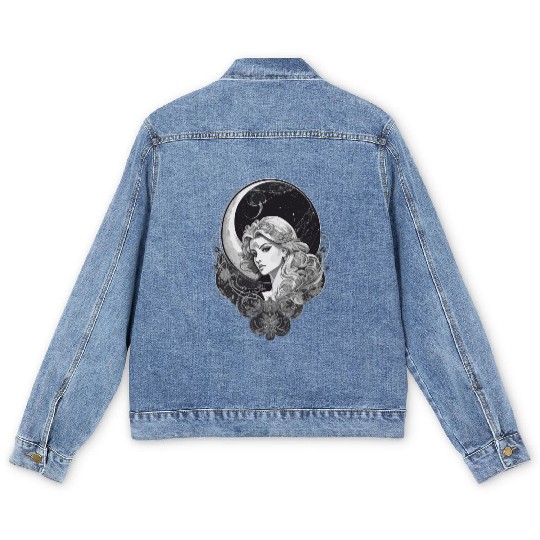 Virgo Tarot Spirituality - Precise Wisdom Men's Denim Jackets