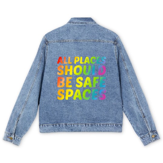 Proud Gay Sexual Diversity Gay Pride Parade LGBTQ Men's Denim Jackets