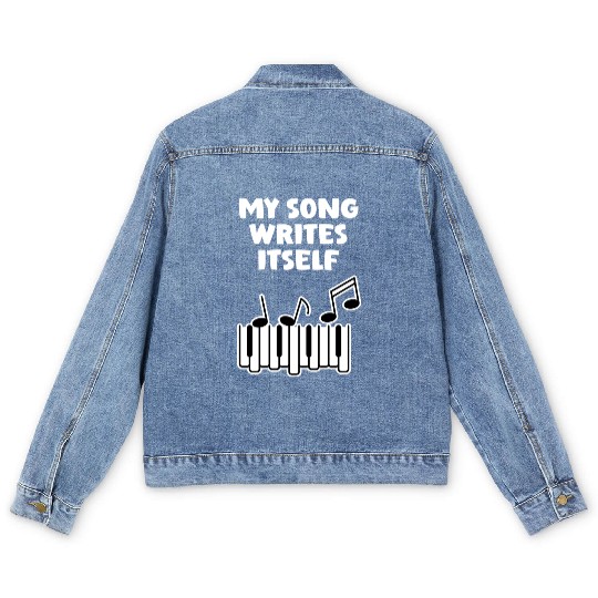 Song Writes Itself Song Writer Musicians Music Men's Denim Jackets