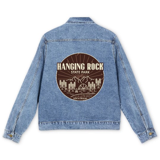 Hanging Rock State Park NC Sunrise Men's Denim Jackets