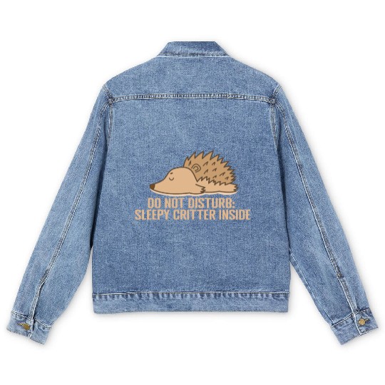 Do not disturb: Sleepy Critter inside Men's Denim Jackets