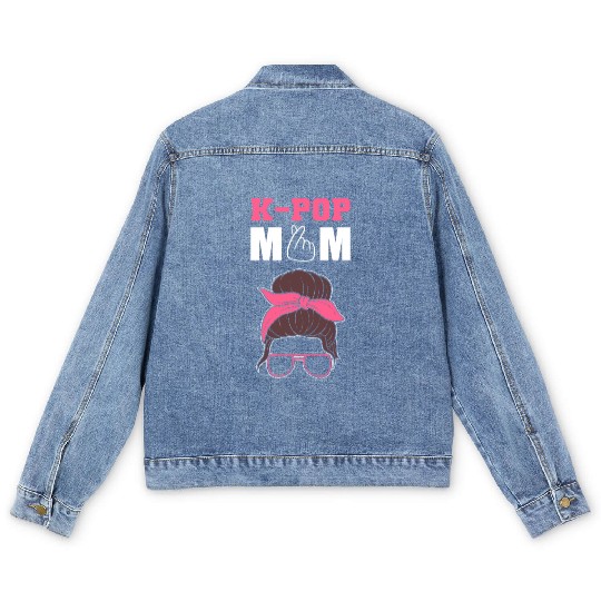 K-pop Mom Kpop Addict Gift Men's Denim Jackets