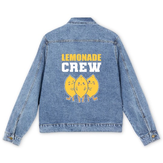 Lemonade Crew Fruits Lover Gift Men's Denim Jackets