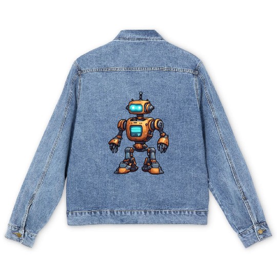 Robot / Machine / AI / Innovation / Computer Men's Denim Jackets