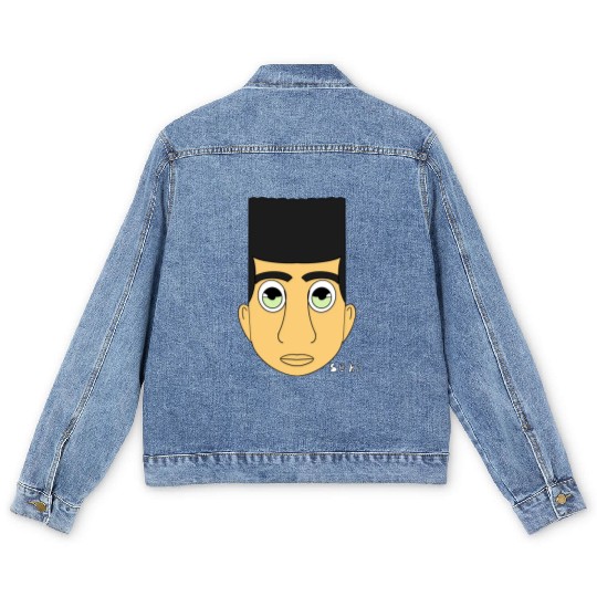 Seki character face Men's Denim Jackets