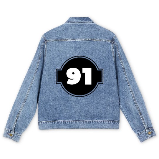 Congratulations Today 91 Years Old - Ninety-Nine Men's Denim Jackets