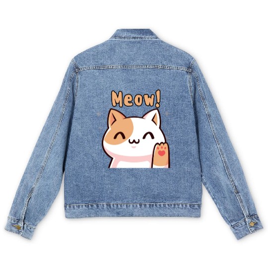 Cat Meow! Men's Denim Jackets