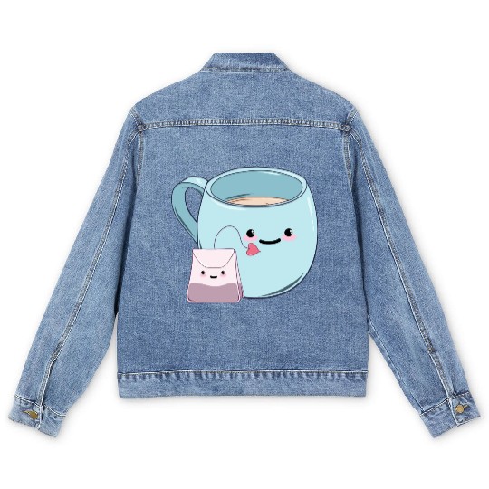 Tea Time With Friends Men's Denim Jackets