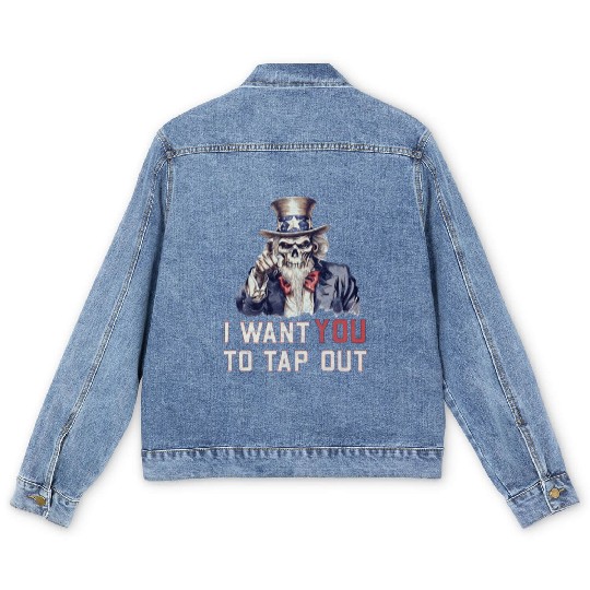 Vintage Brazilian Jiu Jitsu American BJJ MMA Men's Denim Jackets