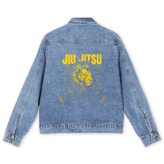 Men's Jiu Jitsu BJJ Student MMA Fan Men's Denim Jackets