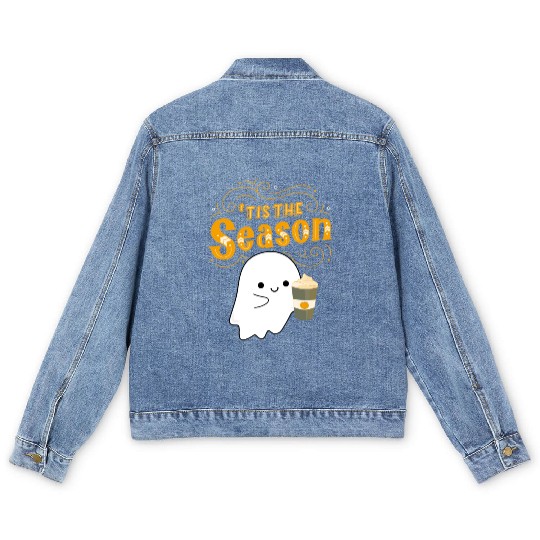 Tis the season pumpkin spice Men's Denim Jackets