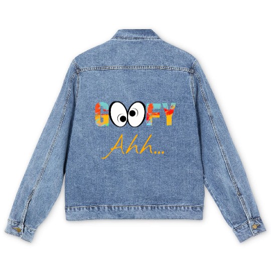 Funny GooFy Ahh Men's Denim Jackets