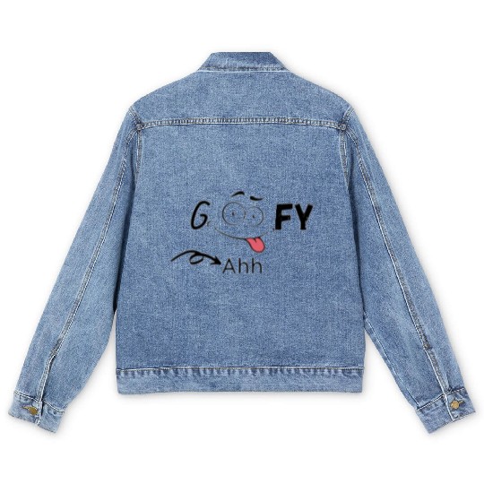 Funny goofy ahh Men's Denim Jackets