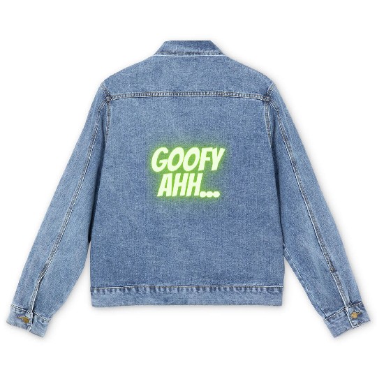Gooeey Green Goofy Ahh Men's Denim Jackets