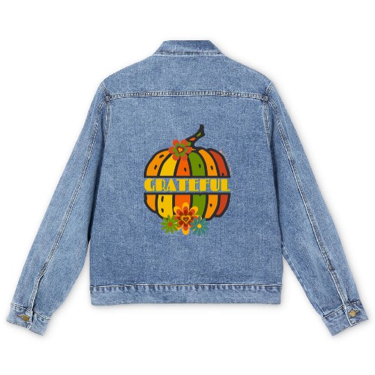 Grateful Pumpkin Men's Denim Jackets