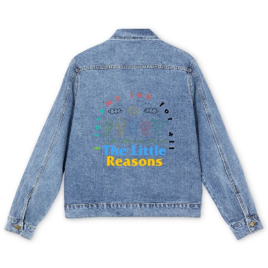 Teacher Men's Denim Jackets, I Love My Job For All The Little