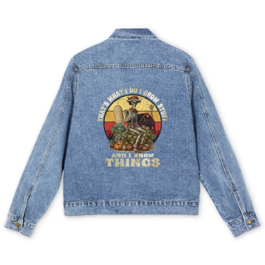 Gardening Gardener Vintage Vegetable-Garden Farmer Men's Denim Jackets