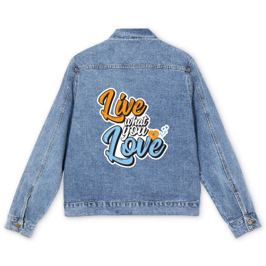 Hopeful Hearts Embrace Men's Denim Jackets