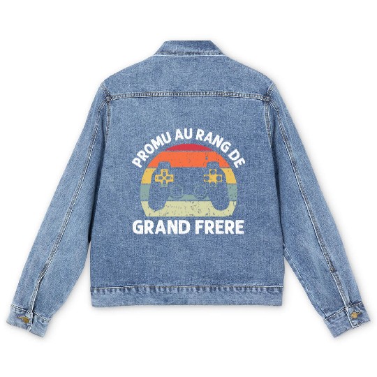 Promoted Big Brother Announces Birth Gamer Gaming Men's Denim Jackets