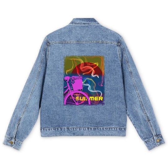 Bike in spring Men's Denim Jackets