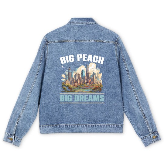 Atlanta City Georgia USA America United States Men's Denim Jackets