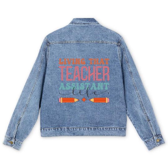 Teacher Assistant Men's Denim Jackets