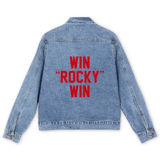 Win Rocky Win Men's Denim Jackets
