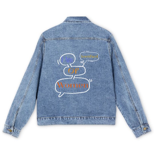 I Am Terrified Of Women Men's Denim Jackets