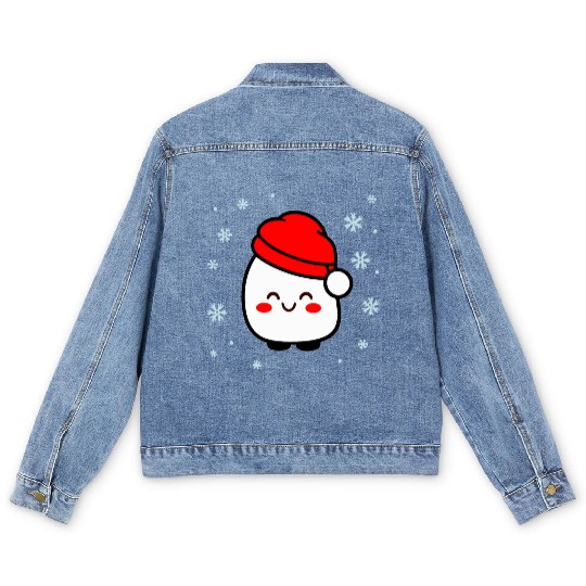 Santa Marshmallow Version 2 Men's Denim Jackets