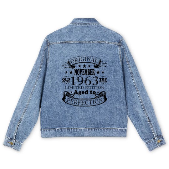 november 1963 Anniversary november 1963 november Men's Denim Jackets