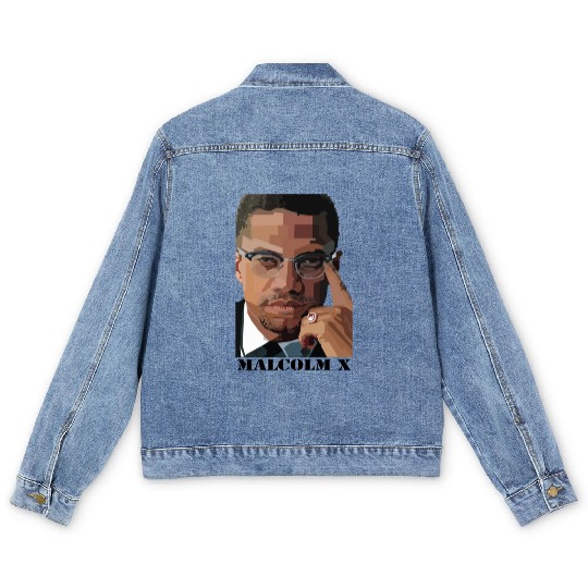 Malcolm X Men's Denim Jackets