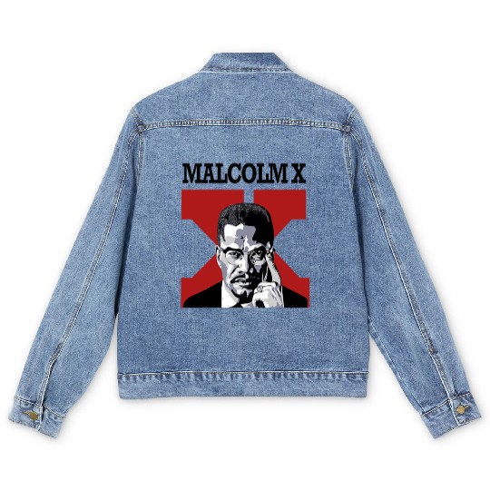 Malcolm X Men's Denim Jackets