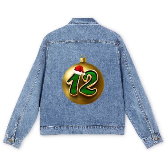 12 Dozen Christmas Balls Decorations - NR Twelve Men's Denim Jackets