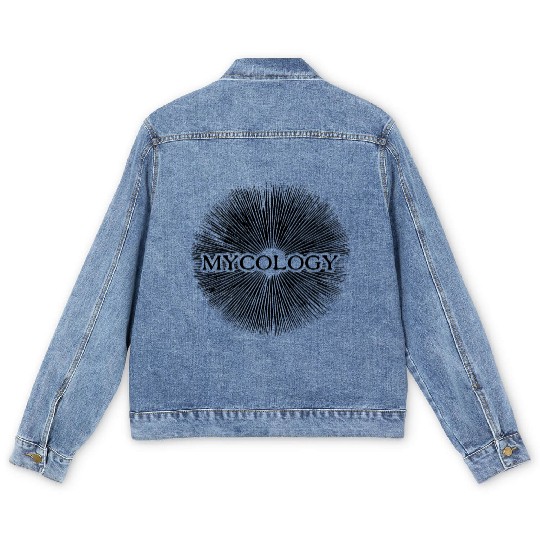 Mycology - The science of fungi (black) Men's Denim Jackets