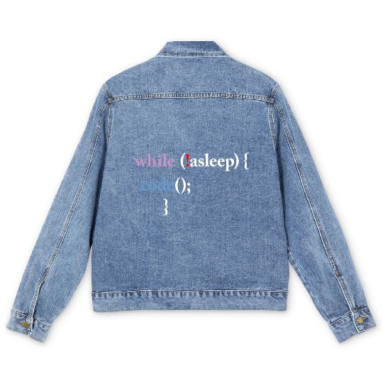 Programming Code Computer Science Funny Programmer Men's Denim Jackets