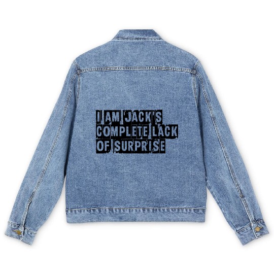 I Am Jack s Complete Lack of Surprise Fight Club Men's Denim Jackets