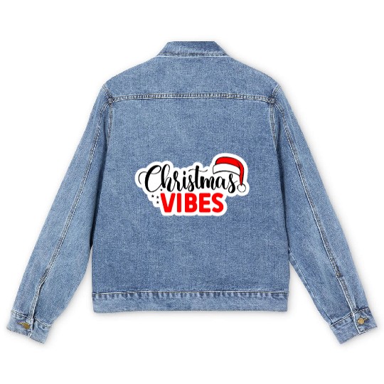 Christmas Vibes Unisex Garment Men's Denim Jackets
