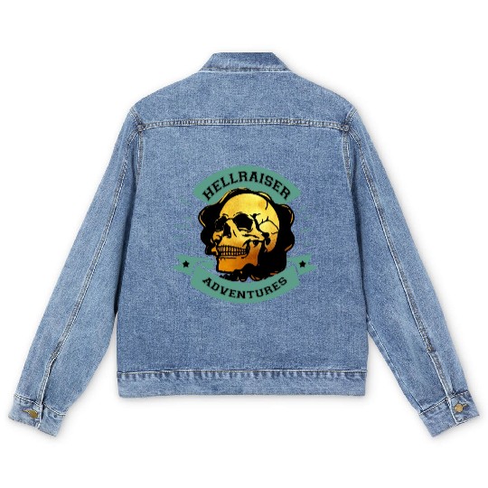 Gilded Skull Hellraiser Adventure Men's Denim Jackets