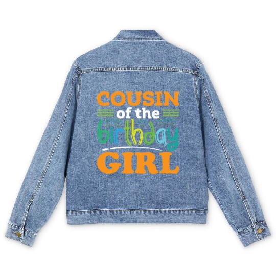 Cousin of the birthday girl, Birthday Gift Men's Denim Jackets