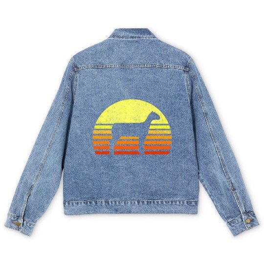 Sheep Livestock Show Future American Lamb Farmer C Men's Denim Jackets