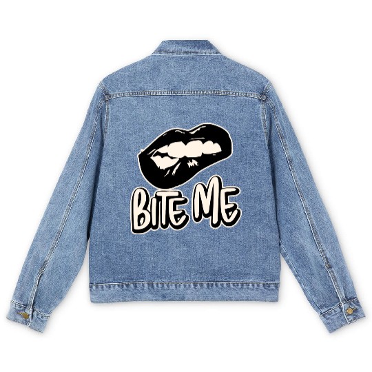 Bite Me ©WhiteTigerLLC.Com LIKE US ON FACEBOOK Men's Denim Jackets