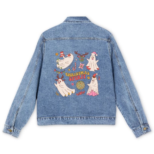 CHRISTMAS SPIRIT Men's Denim Jackets