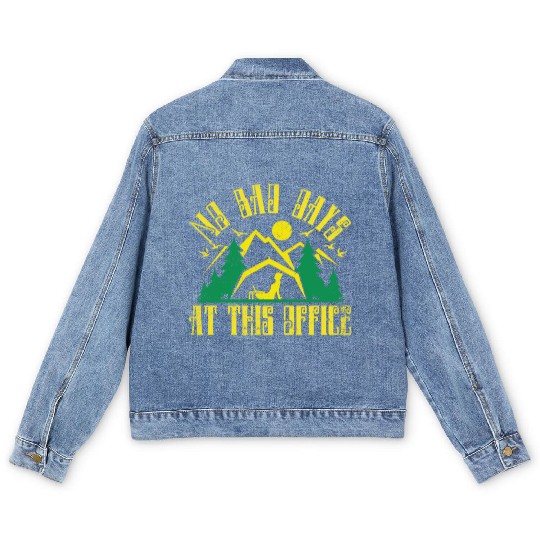 No bad days at this office Men's Denim Jackets