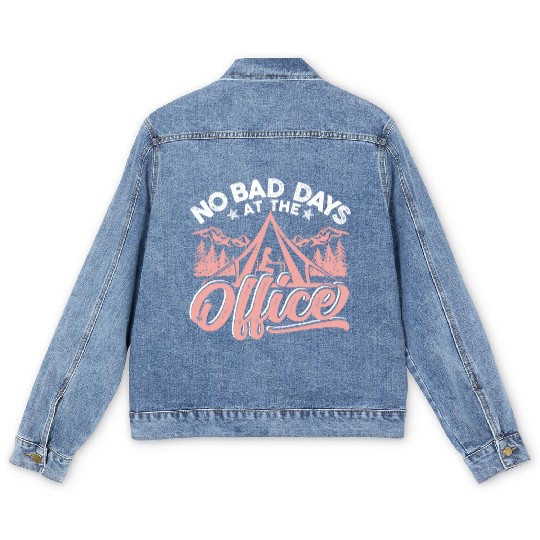 No bad days at this office Men's Denim Jackets